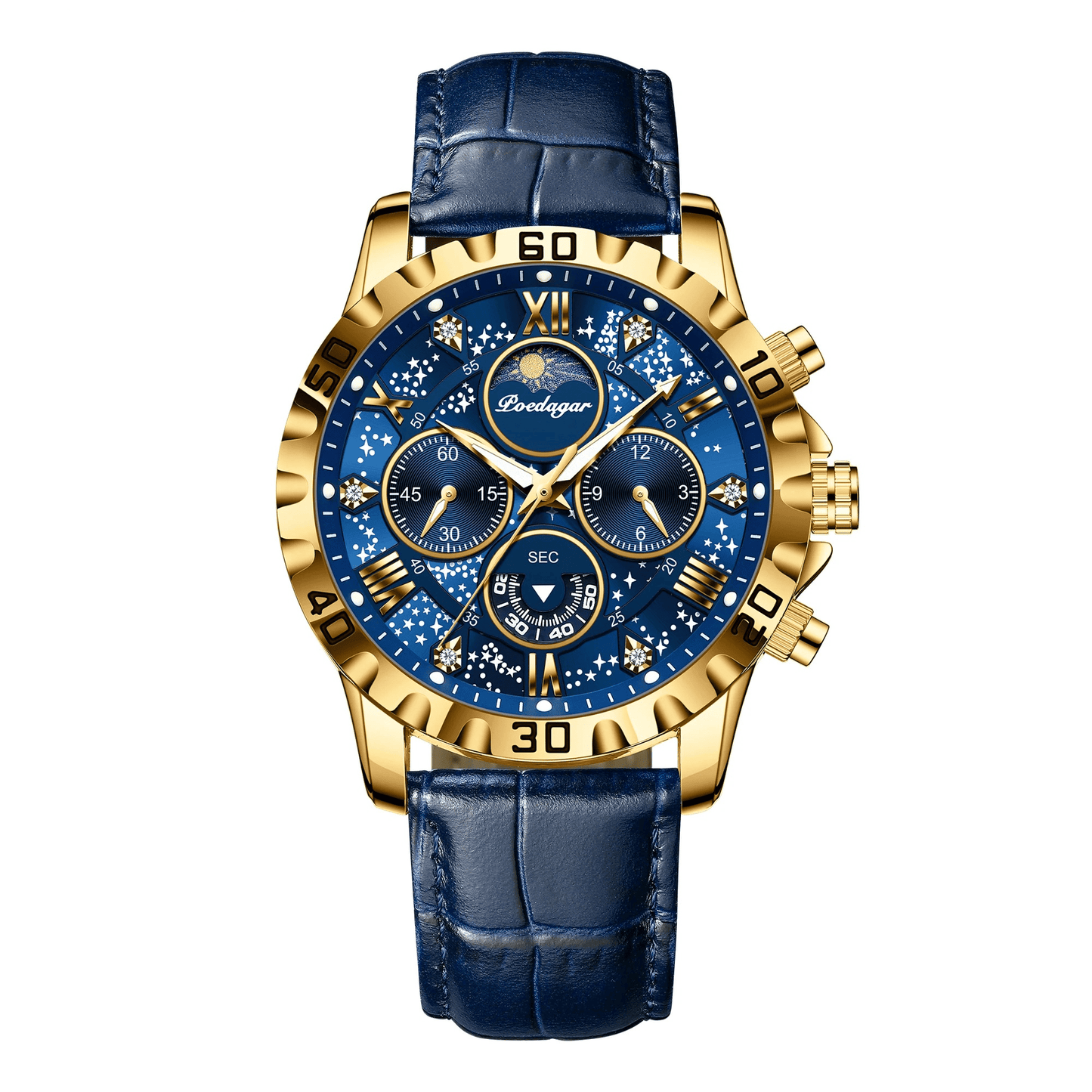 Poedagar Ocean Men's Watch: Nautical Elegance and High Precision